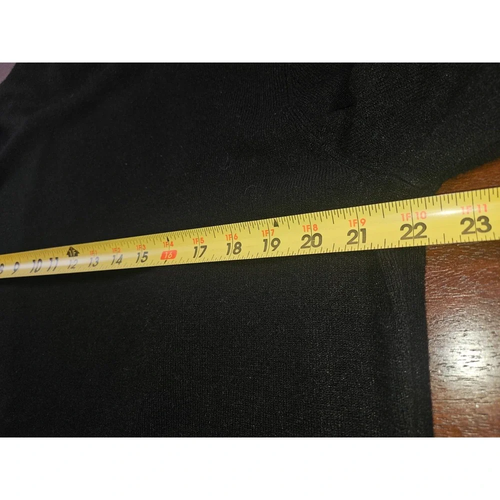 Norton Cardigan Built in Sweater Sequin Women Size XL Black‎ New With Tags - Picture 8 of 8